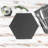 Argon Tableware - Hexagon Slate Coasters - 9.5 x 8.5cm