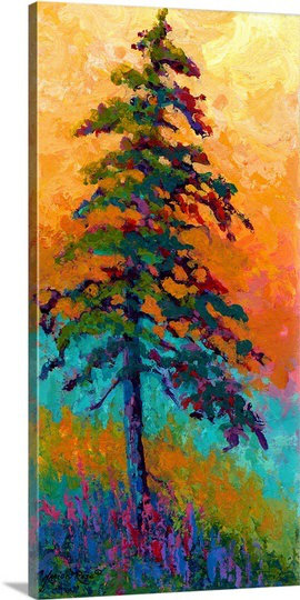 «Siya Lone Pine» par Marion Rose, reproduction, H 43 po x l 25 po x P 1 po, Imprimé à cadre noir