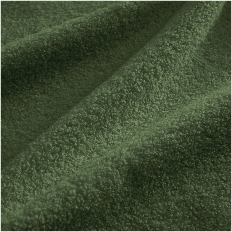 Canapé courbé en tissu VF Teddy, Orienté vers la gauche, Vert