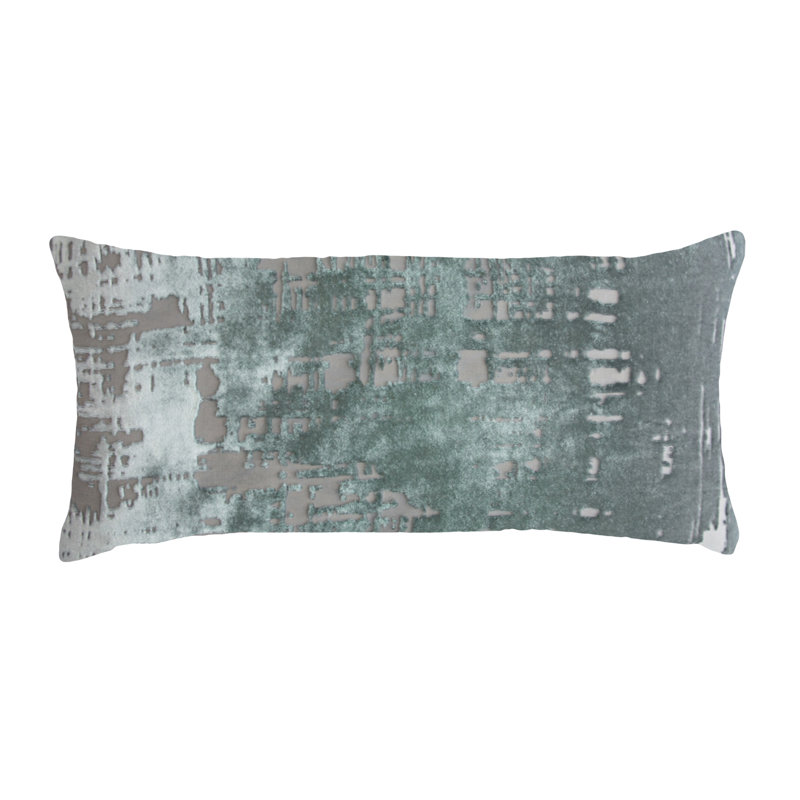 Brushstroke Mini Rectanlge Pillow Cover & Insert (Set of 2), Jade