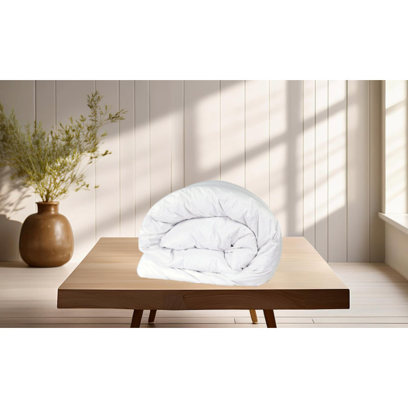 Édredon en duvet synthétique toutes saisons Crystal, Édredon très grand, Blanc