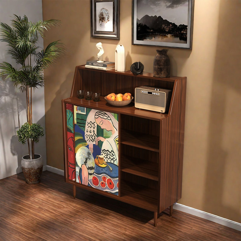Armoire décorative classique en pin avec rangement