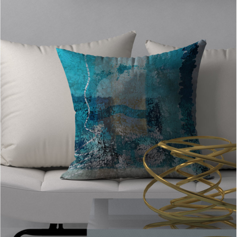 Housse de coussin décorative carrée chic miracle, 18 po x 18 po
