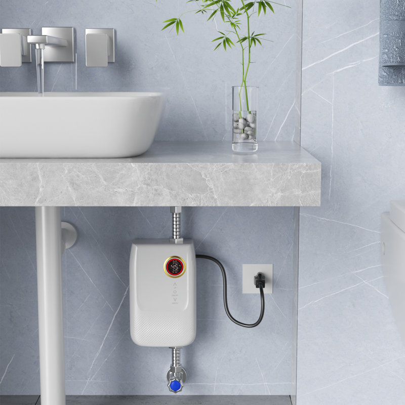 Chauffe-eau électrique instantané 3000W 7,6X5,3X2,6 "
