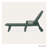 Lakeside POLYWOOD Nautical Chaise with Arms & Wheels-9706118