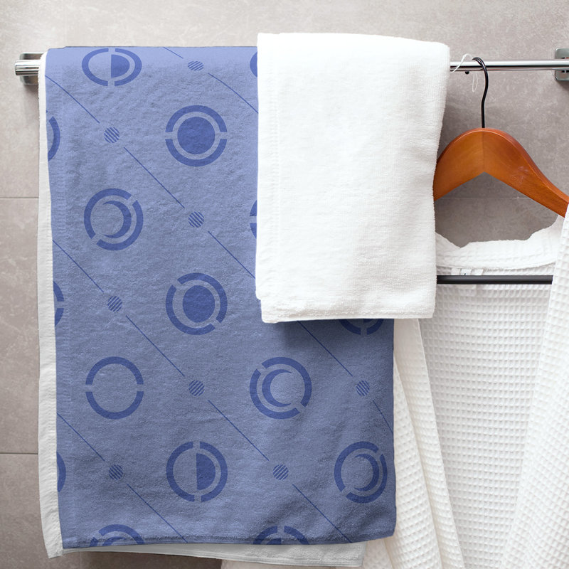 Skeffingt Bath Towel, Navy Blue/Blue