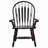 Haldan 24.5'' Wide Solid Wood Windsor Back Armchair - Antique Black-38022383