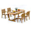 Sack Outdoor - Piece Teak Dining Set-1281848277