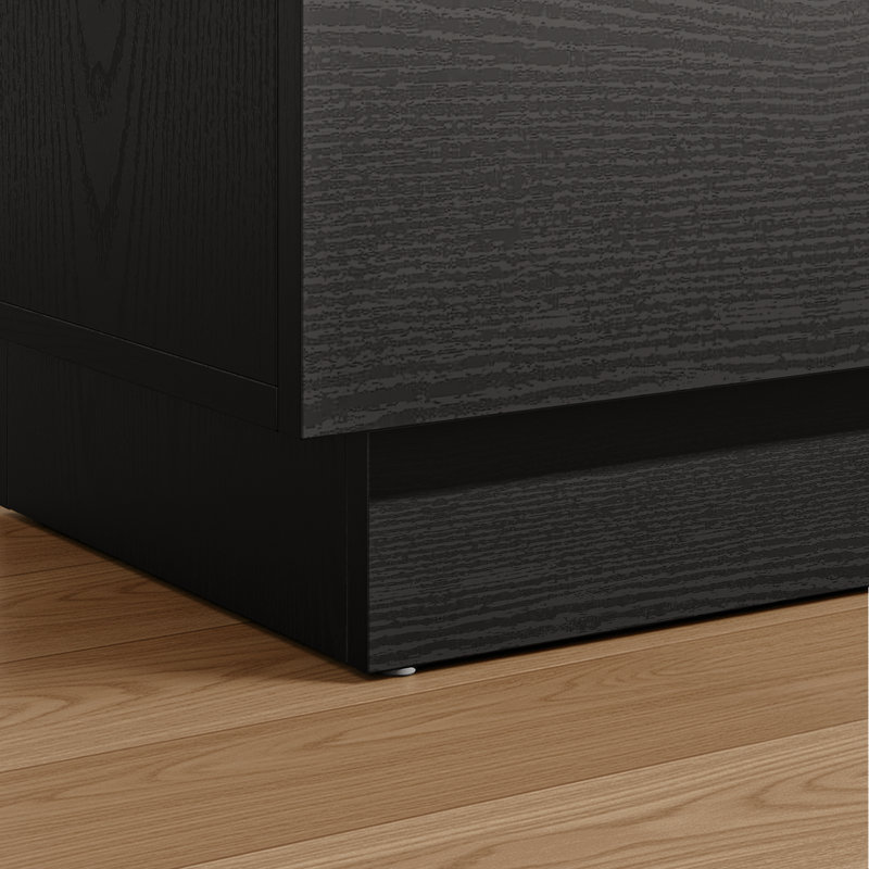 60" Sideboard With Adjustable Shelf & 4 Drawers for Kitchen, Dinning Room, Living Room, Black