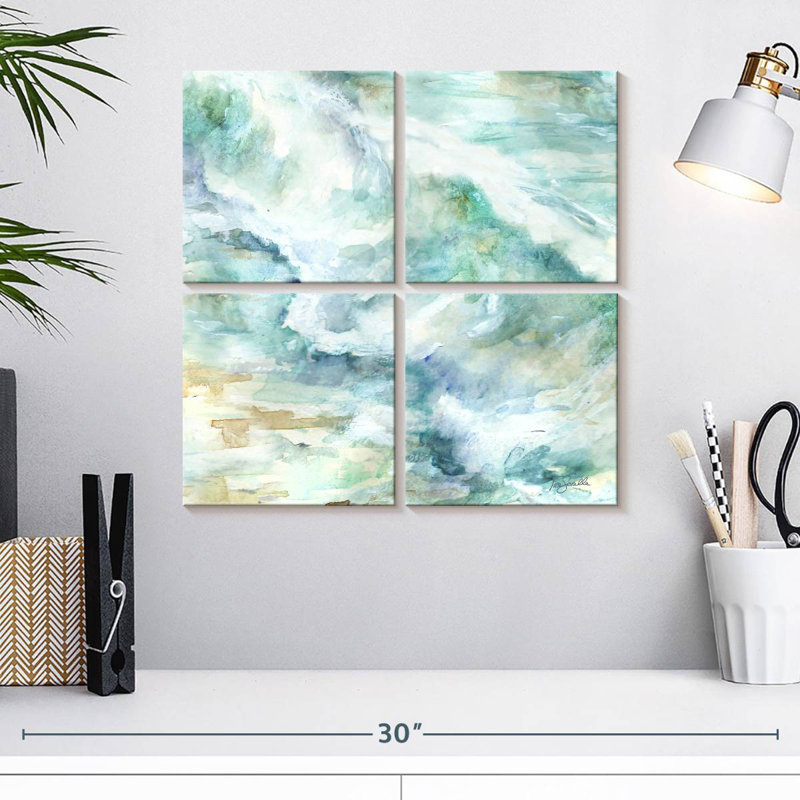 Avery Crashing Ocean Waves I, 18" H x 18" W