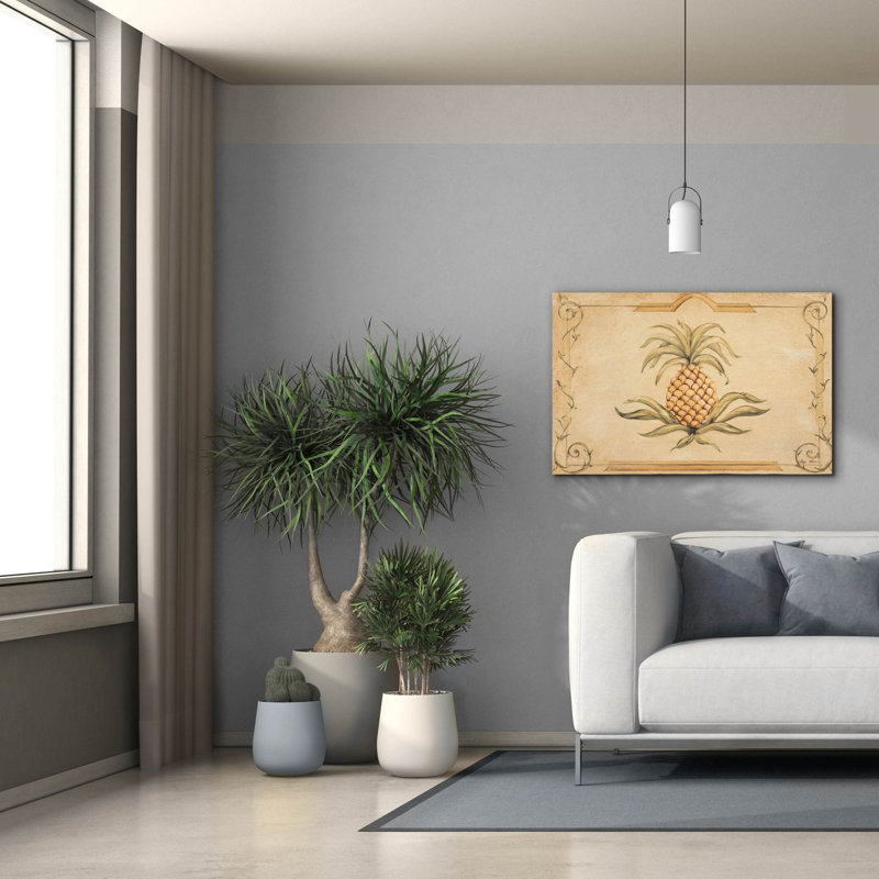 «Pineapple» par Cheri Blum, art mural sur toile, H 26 po x l 40 po