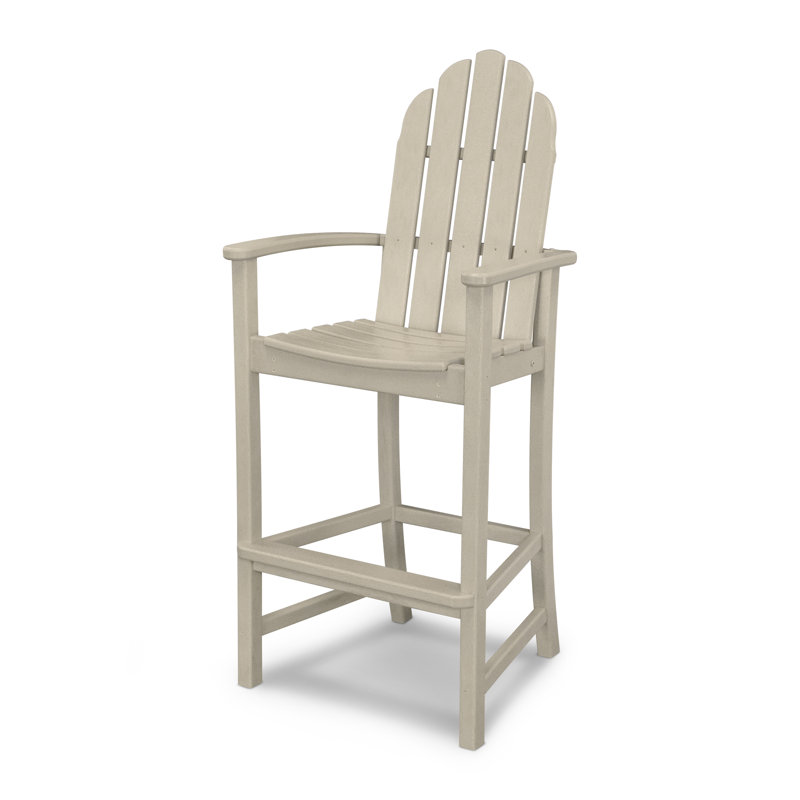 POLYWOOD Classic Adirondack Bar Chair, Sand