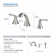 Pyramid Widespread 2-handle Bathroom Faucet with Drain Assembly