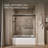 Levity 59.63" x 62" Bypass Bath Door with CleanCoat Technology-69281718-69281720