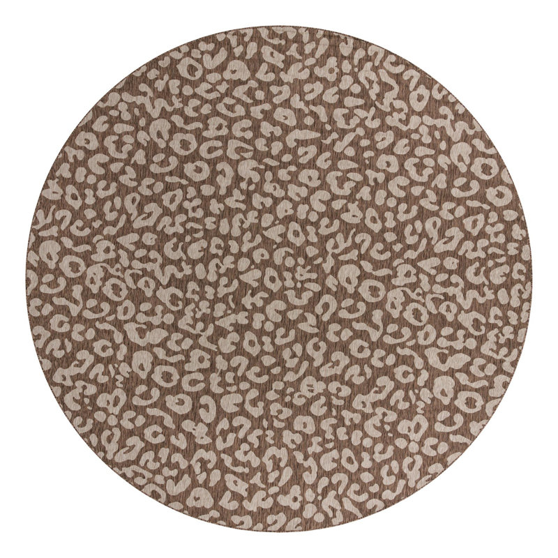 Animal Print Indoor / Outdoor Rug, Round 13'