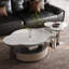 Luxury-Style Modern Granite Tile Coffee Table Set-1291992394