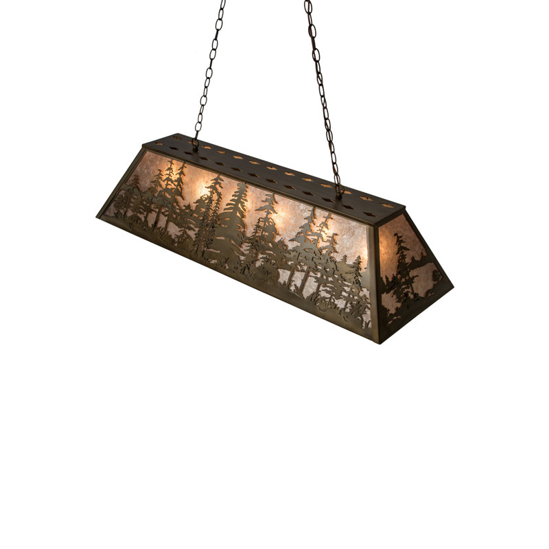 Rustic Lodge 6 - Light Pendant, 45" H x 48" W x 17" D