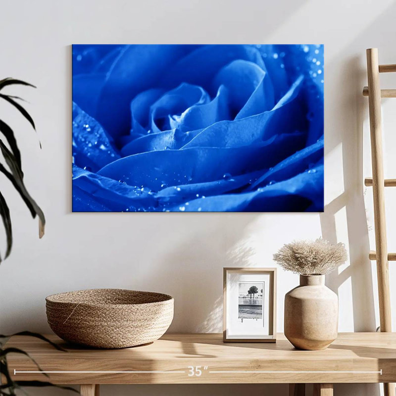 Harnek Dewy - rose bleue, H 16 po x l 24 po