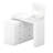 Vantiy Desk With LED Lights Mirror, Flip-Top Tabletop And Storage 7 Drawers-260136431