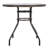 Comfrey Round Metal Outdoor Bistro Table With Umbrella Hole , 31.5'' in. W 31.5'' in. D