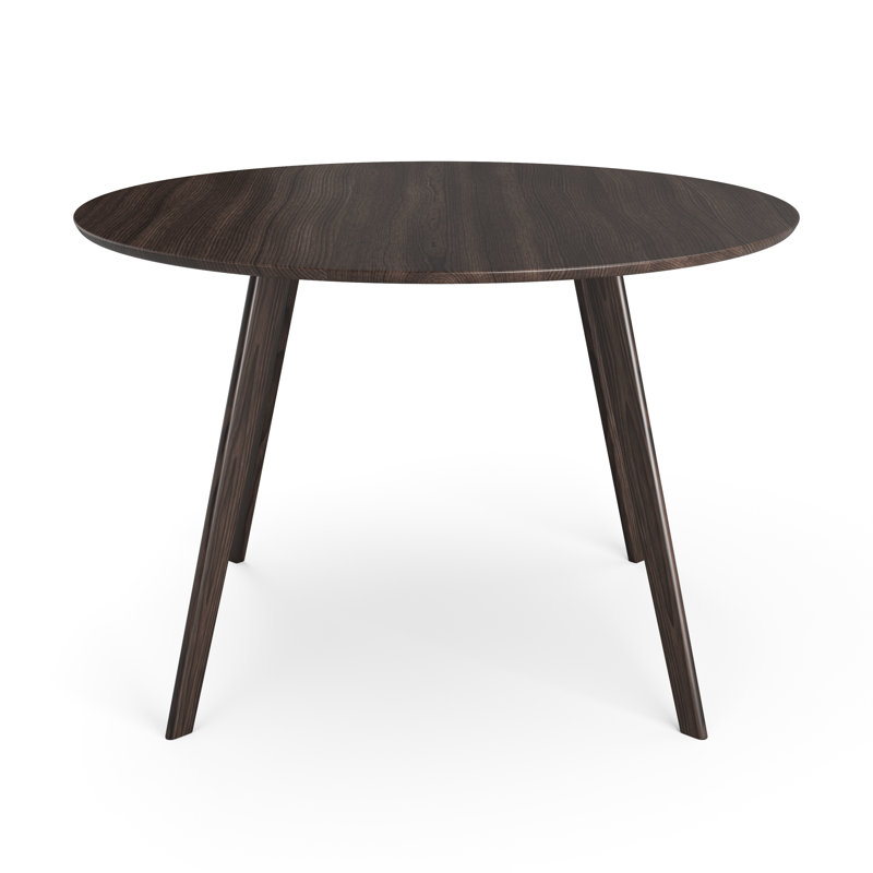 Table de salle à manger Ferdy, Noyer gris anthracite
