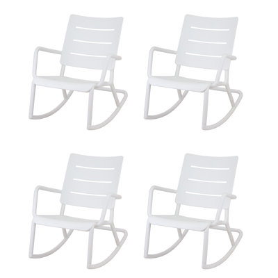 Outo Outdoor & Indoor Rocking Chair (Set of 4)