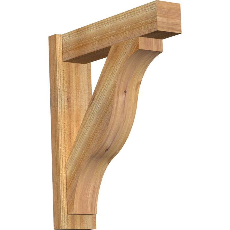 Jeu de blocs Funston, Cèdre rouge de l'Ouest de 6 po (sciage brut), P 24 po x H 28 po