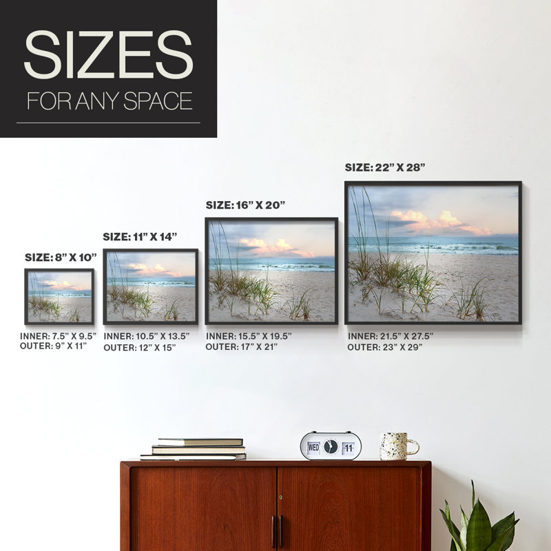 Beach Driftwood -Framed Print - Restickable