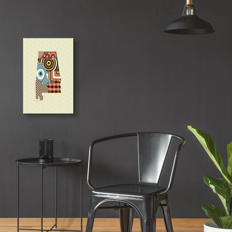 " Alabama State Map " Print