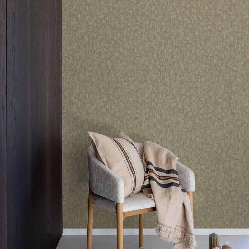 Surfaces Collection Bark Texture Wallpaper Roll, Black