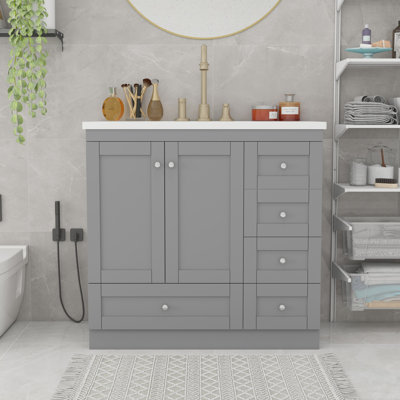 Meuble-lavabo sur pied 36 po style Shaker