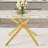 63"X35.4" Luxurious White Marble-Patterned Tempered Glass Dining Table For 4-6 People.Single Fork Gold Metal Table Legs.Tempered Glass Table Top,Gold Metal Leg.Make It Adaptable To Various Styles.