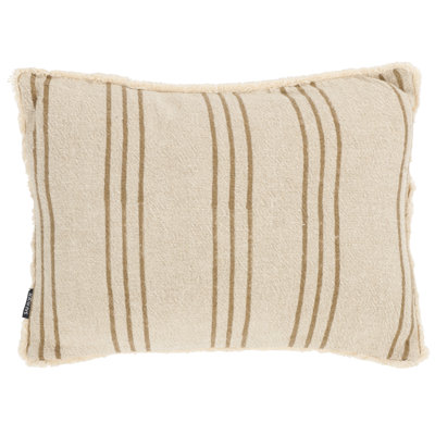 Rory Fringed Linen Throw Pillow