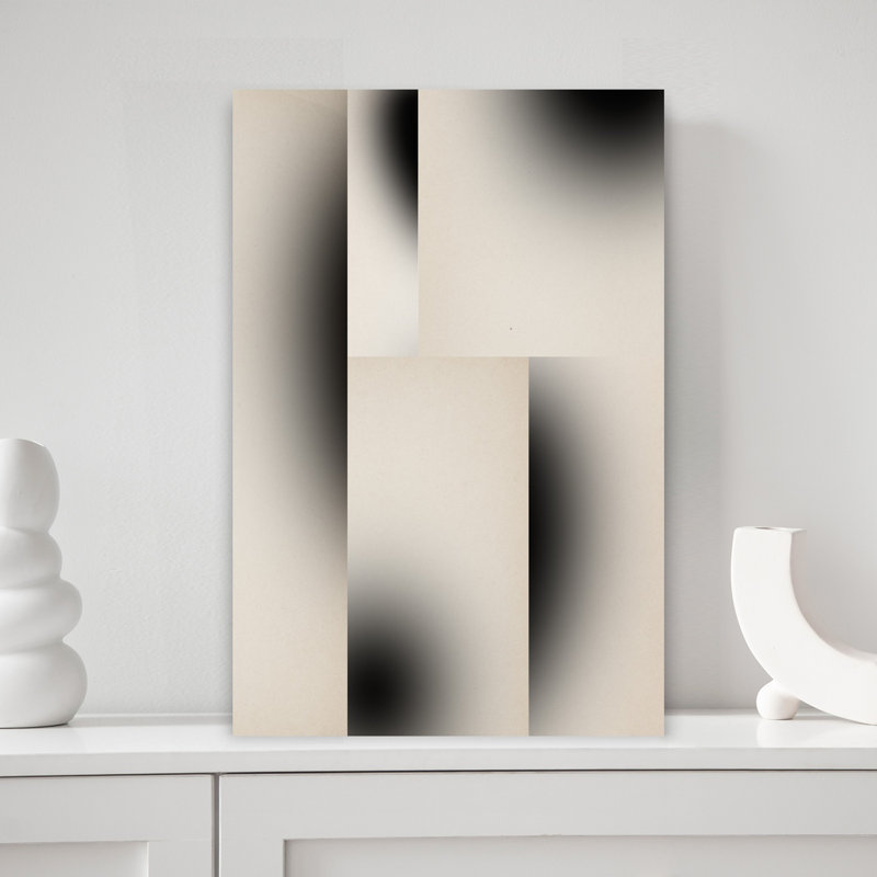 «Dianajahns Fades», art mural contemporain abstrait, H 18 po x l 12 po
