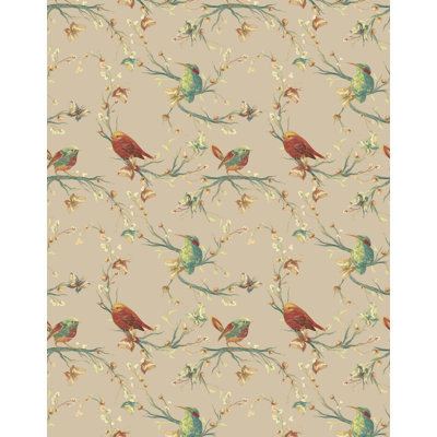 Bird Floral Wallpaper