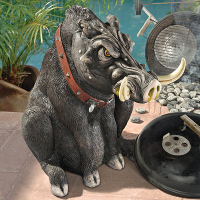Bad Intentions Giant Warthog Garden Statue
