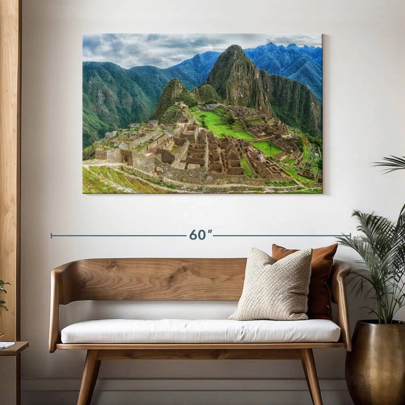 Lilie Inca Ruins At Machu Picchu, 32" H x 48" W
