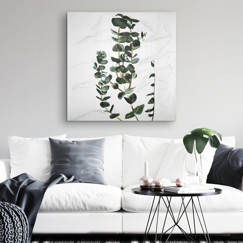 Eucalyptus stems - 32"x32" art on canvas