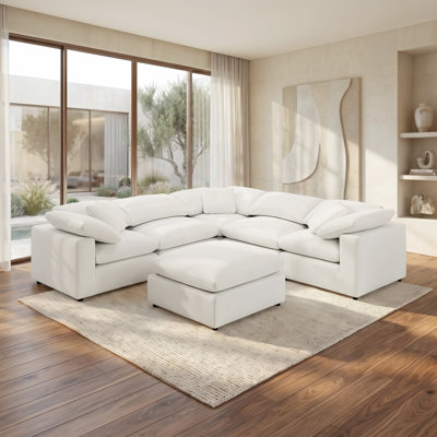 Canapé modulaire rembourré 6 pièces Boucle