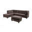 Canapé modulaire en L avec repose-pieds 3 pièces Carleah-87941142-87941144