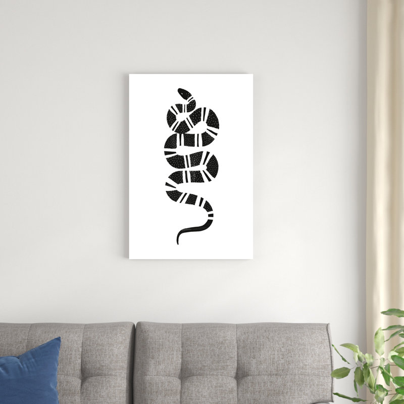 " Epidaurus Snake III " by Emma Scarvey Painting Print, 30" H x 20" W x 1.25" D