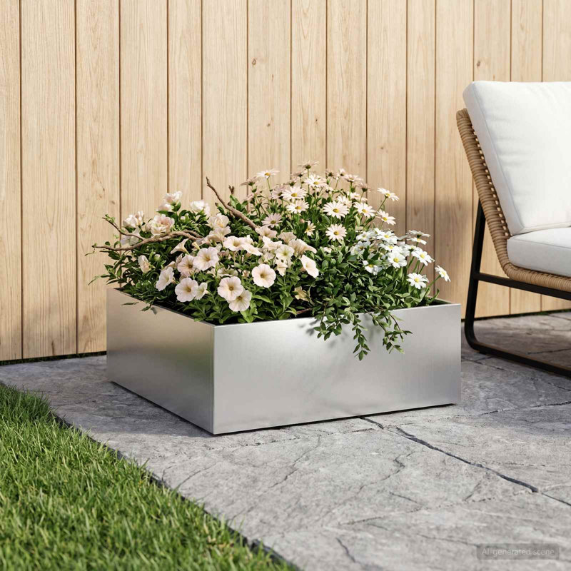 Planter, 20cm H x 40cm W x 40cm D, 1