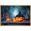 Figurine de chapeau de sorcière, fête de la forêt, Halloween, Moody foncé, œuvres d'art moderne, décor-101165838-101165834