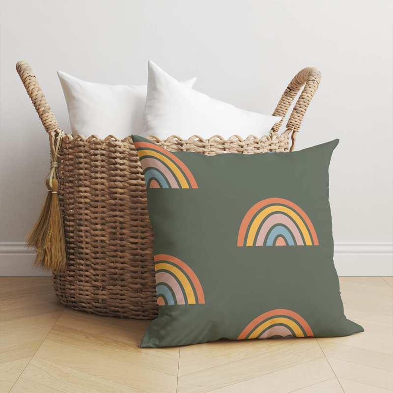 Coussin Plain Bows Match, Chimichurri multi, H 26 po x l 26 po