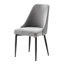 Salle à manger 5 pièces: chaise rectangulaire en velours et cadre de table en métal 4 chaises d'appoint pour une maison moderne-1553916000-1553916004