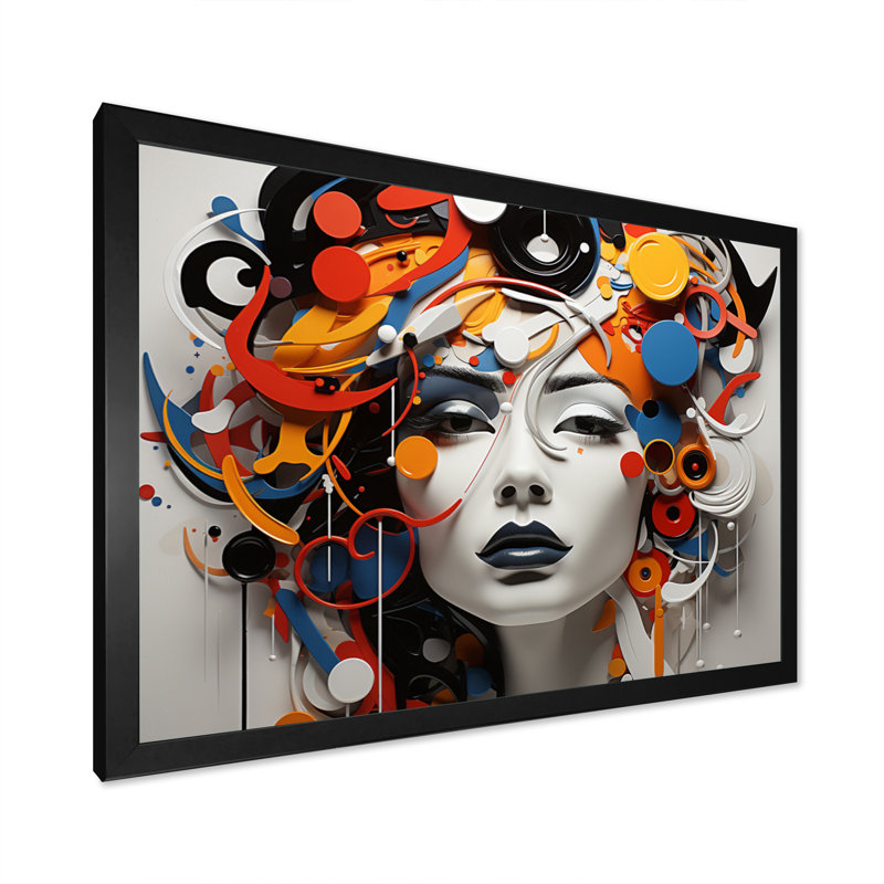 «Opt Transcendent Contrasts II», reproduction sur toile, H 24 po x l 32 po x P 1 po, Cadre photo noir