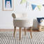 Tabouret de coiffeuse en bois massif Brogen