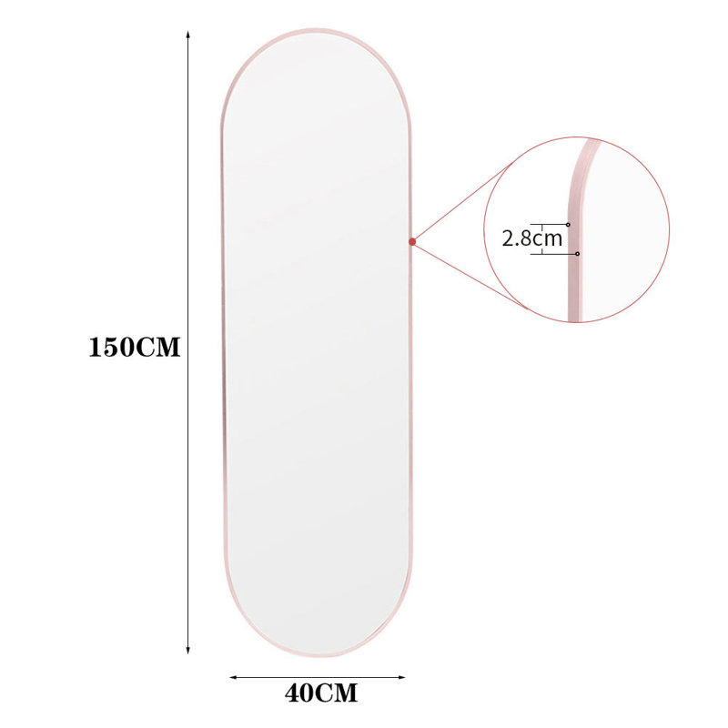 Metal Oval Mirror