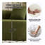 MODÈLE MODÈLE LY-025 COMFAIT: Canapé 4 places vert avec tissu chenille, 30D, éponge pleine dureté 60, 4 coussins pour le salon, canapé-lit modulaire pour la maison