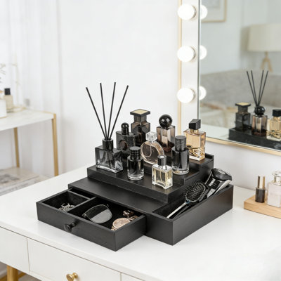 Manufactured Wood Makeup Organiser